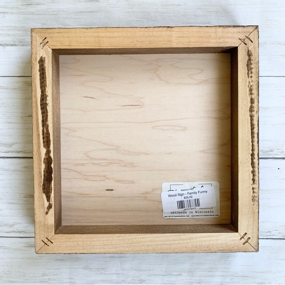 NWT Funny Family Wooden Sign-Driftless Studios - Picture 2 of 2